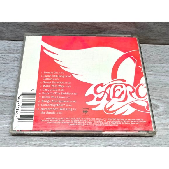 Aerosmith Greatest Hits Rock CD Columbia Digital CK 36865 1986 - Picture 2 of 5